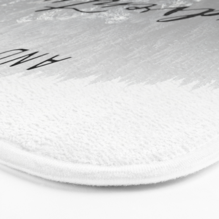 And So The Adventure Begins - Snowy Mountain Bath Mat Gallery Image 3