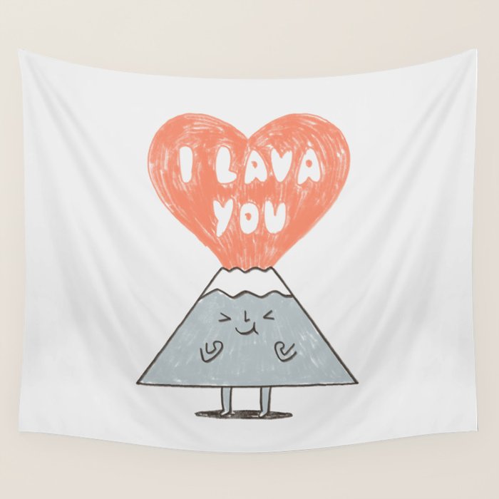I Lava You 2 Wall Tapestry Gallery Image 1