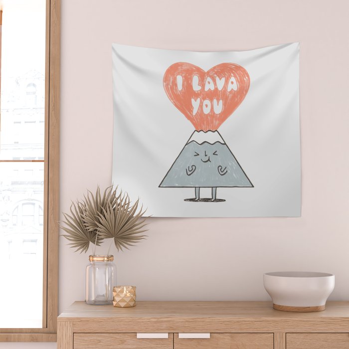 I Lava You 2 Wall Tapestry Gallery Image 2