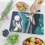 Midnight Cranes Cutting Board Gallery Image 2