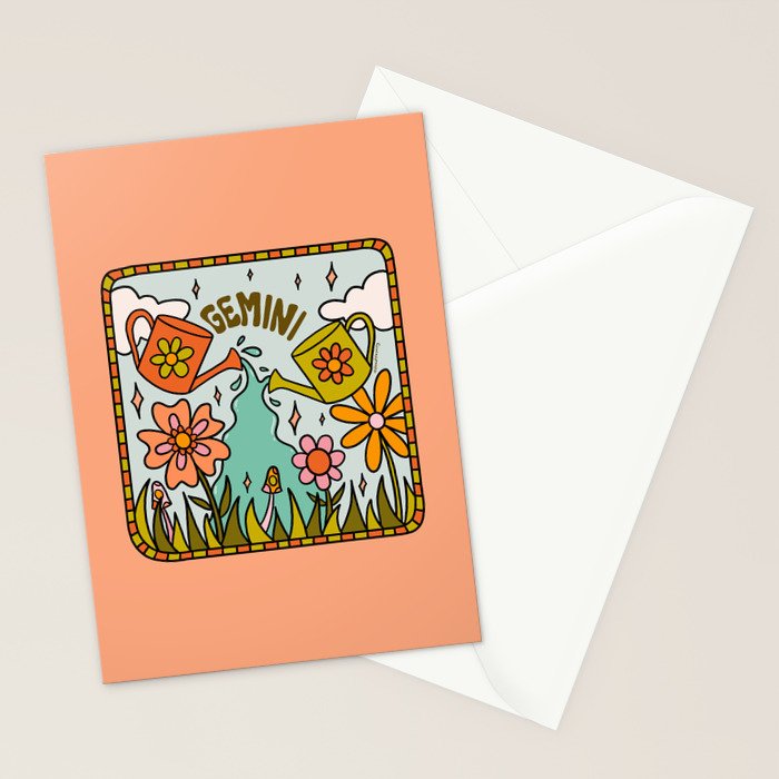 Gemini Garden Stationery Card Gallery Image 2