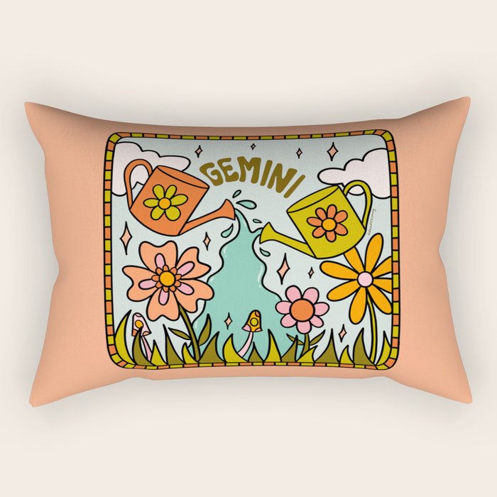 Gemini Garden Rectangular Pillow Gallery Image 1