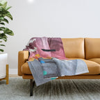 Composition on Panel 4 Throw Blanket Gallery Image 1