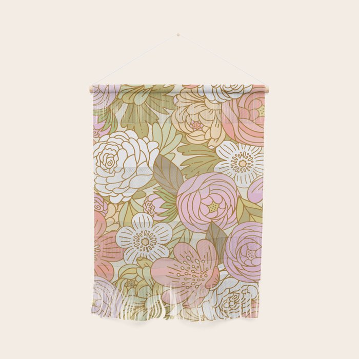 Boho Blooms | Light Pastel Wall Hanging Gallery Image 1