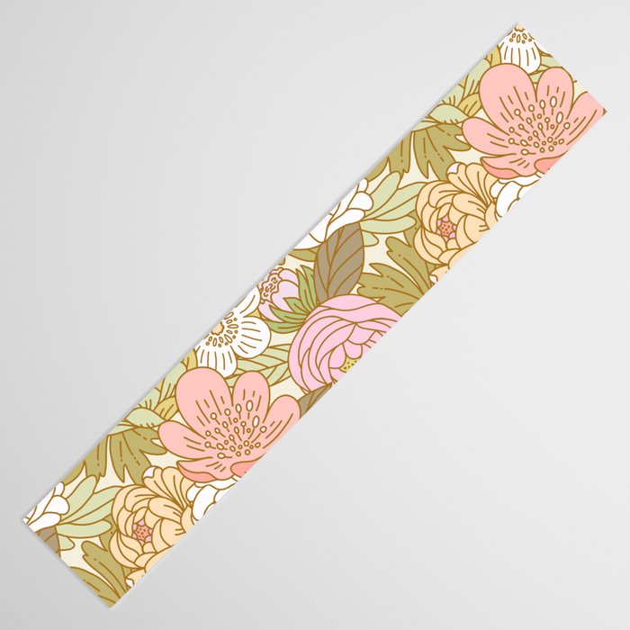 Boho Blooms | Light Pastel Table Runner Gallery Image 3