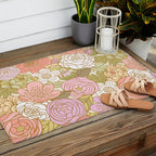 Boho Blooms | Light Pastel Outdoor Rug Gallery Image 2