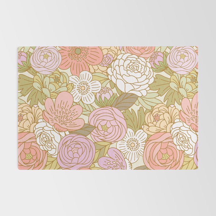 Boho Blooms | Light Pastel Rug Gallery Image 2