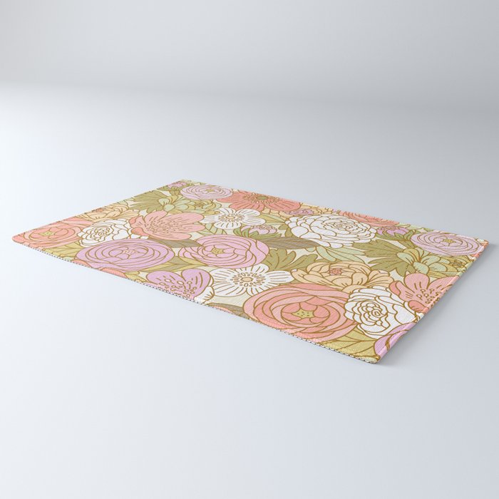 Boho Blooms | Light Pastel Rug Gallery Image 3