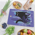 The Ferns (Black Cat Version) Cutting Board Gallery Image 2