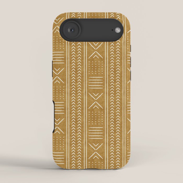 mustard mud cloth - arrow cross iPhone Case Gallery Image 2