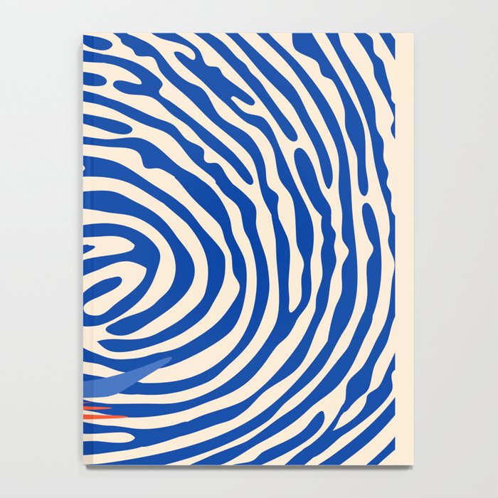 Maelstrom, Abstract Psychedelic Ocean River Whirlpool Vortex, Line Art Drawing Eclectic Boat Sail Sea Notebook Gallery Image 4