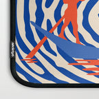 Maelstrom, Abstract Psychedelic Ocean River Whirlpool Vortex, Line Art Drawing Eclectic Boat Sail Sea Laptop Sleeve Gallery Image 3
