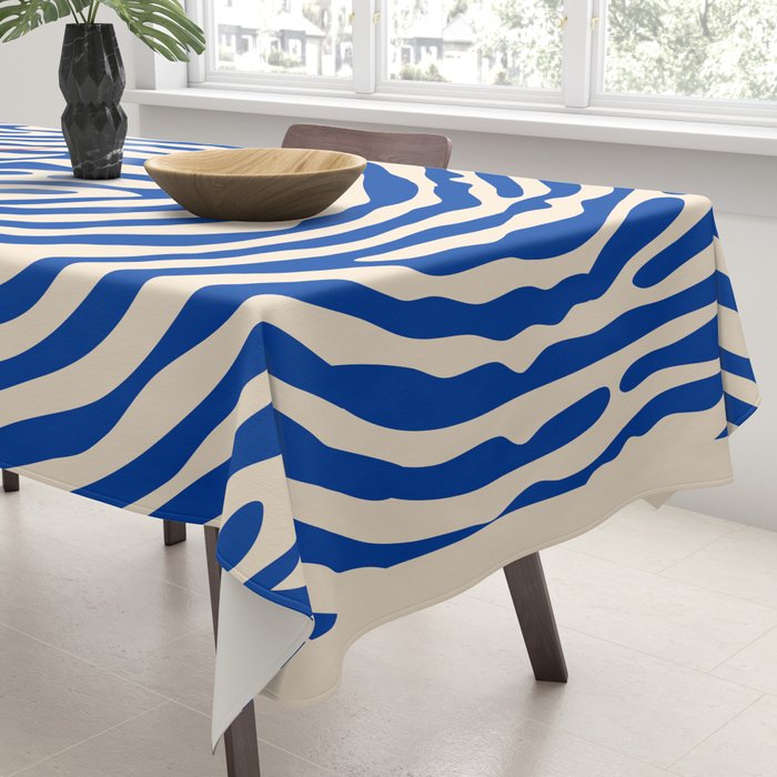 Maelstrom, Abstract Psychedelic Ocean River Whirlpool Vortex, Line Art Drawing Eclectic Boat Sail Sea Tablecloth Gallery Image 3