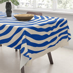 Maelstrom, Abstract Psychedelic Ocean River Whirlpool Vortex, Line Art Drawing Eclectic Boat Sail Sea Tablecloth Gallery Image 3