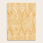 Feather Ikat - marigold and cream  Notebook Gallery Image 4