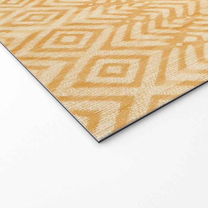 Feather Ikat - marigold and cream  Welcome Mat Gallery Image 2