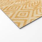 Feather Ikat - marigold and cream  Welcome Mat Gallery Image 2