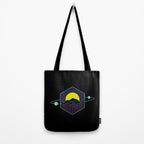 Outrun to the Sun / Spacewave / 80s Retro Tote Bag Gallery Image 2