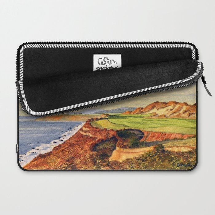 Pacific Dunes - On Bandon Dunes - Golf Course 13th Hole Laptop Sleeve Gallery Image 2
