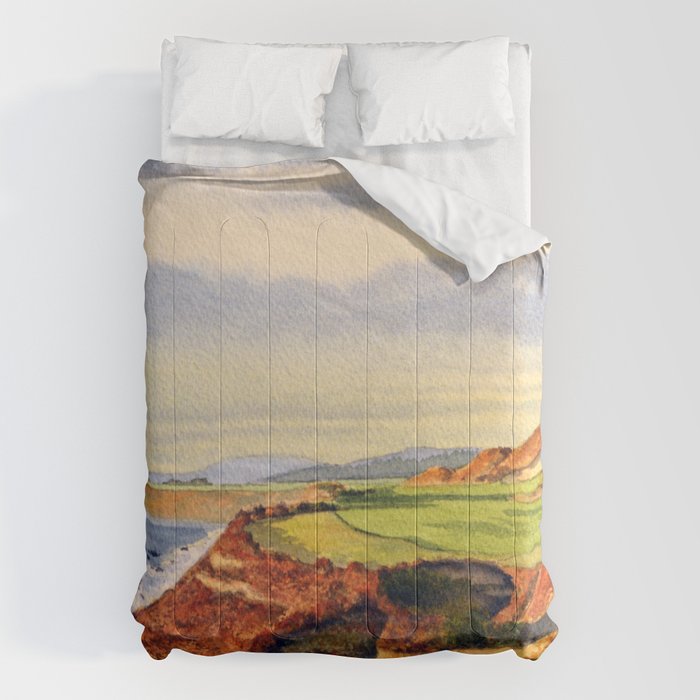 Pacific Dunes - On Bandon Dunes - Golf Course 13th Hole Comforter Gallery Image 6