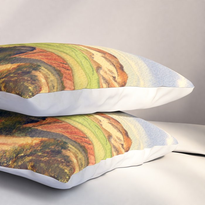 Pacific Dunes - On Bandon Dunes - Golf Course 13th Hole Pillow Sham Gallery Image 3