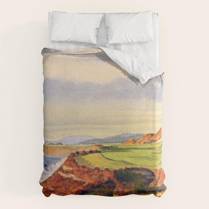 Pacific Dunes - On Bandon Dunes - Golf Course 13th Hole Duvet Cover Gallery Image 6