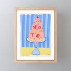 Mold the Future & Vote in Blueberry Blue Mini Art Print Gallery Image 1