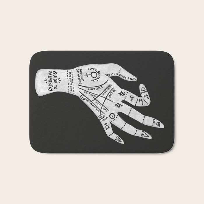 Palm Reading Bath Mat Gallery Image 1