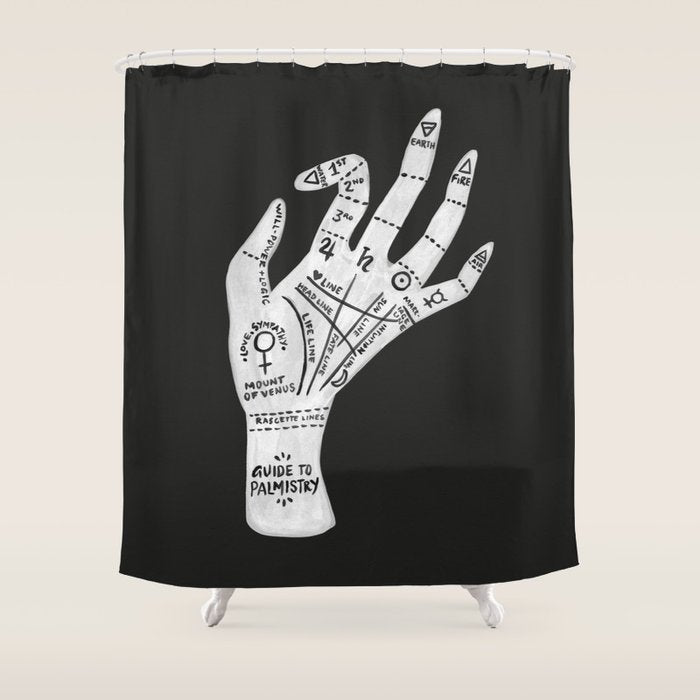 Palm Reading Shower Curtain Gallery Image 1