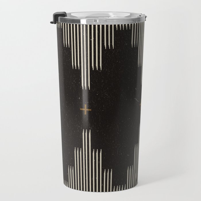 Southwestern Minimalist Black & White Travel Mug Gallery Image 3