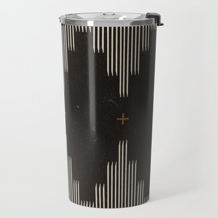 Southwestern Minimalist Black & White Travel Mug Gallery Image 2