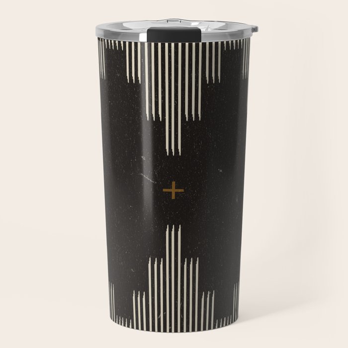 Southwestern Minimalist Black & White Travel Mug Gallery Image 1