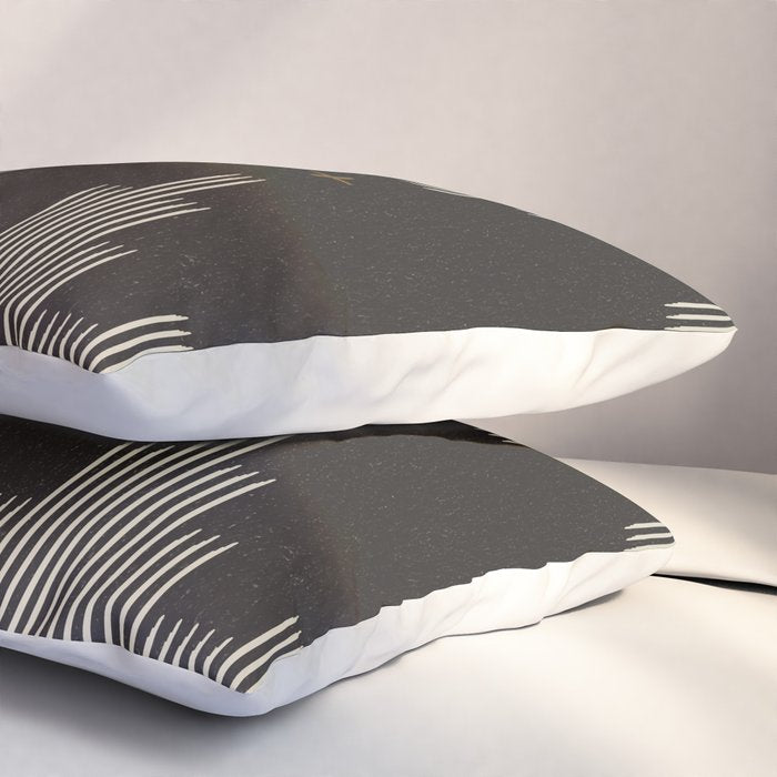 Southwestern Minimalist Black & White Pillow Sham Gallery Image 3