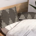 Southwestern Minimalist Black & White Pillow Sham Gallery Image 2