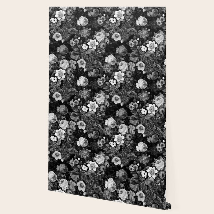 Black and White Garden Wallpaper Gallery Image 2