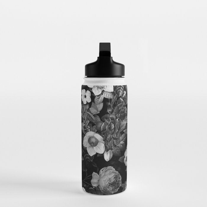 Black and White Garden Water Bottle Gallery Image 3