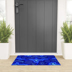 Authentic Aboriginal Art - Blue Campsites Welcome Mat Gallery Image 3