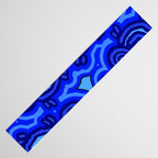 Authentic Aboriginal Art - Blue Campsites Table Runner Gallery Image 3