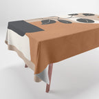Modern Abstract Minimal Shapes Branches Art 7 Tablecloth Gallery Image 1