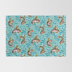 Rodeo Frogs - Aqua Rug Gallery Image 2