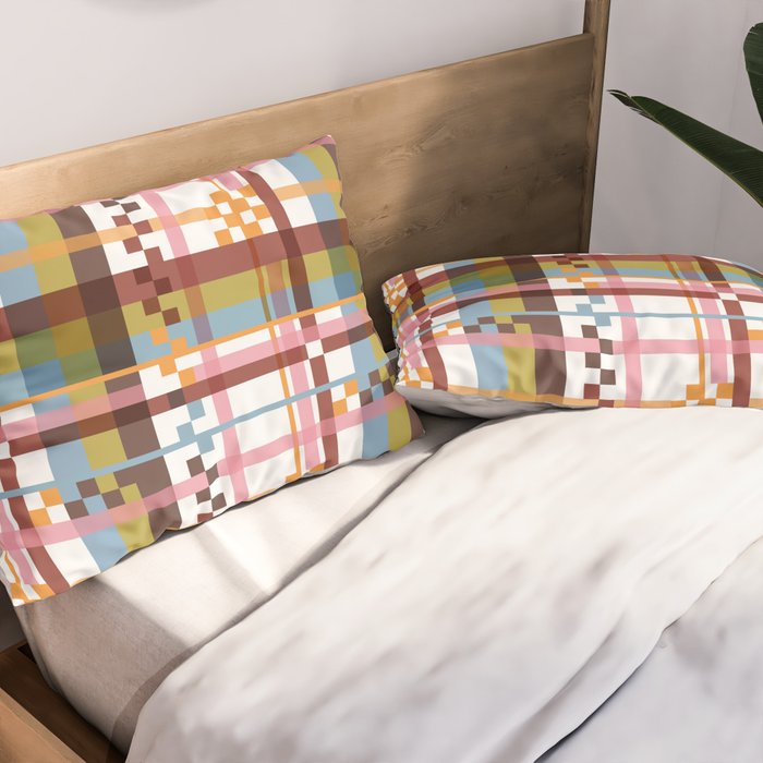Bold Grid Aesthetic Pillow Sham Gallery Image 2