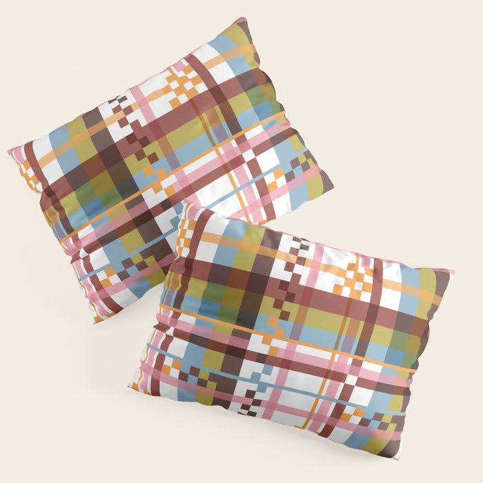 Bold Grid Aesthetic Pillow Sham Gallery Image 3