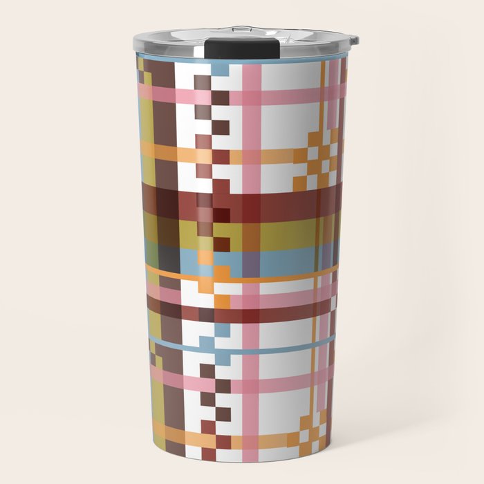 Bold Grid Aesthetic Travel Mug Gallery Image 1