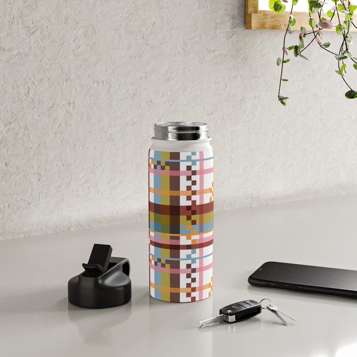 Bold Grid Aesthetic Water Bottle Gallery Image 4
