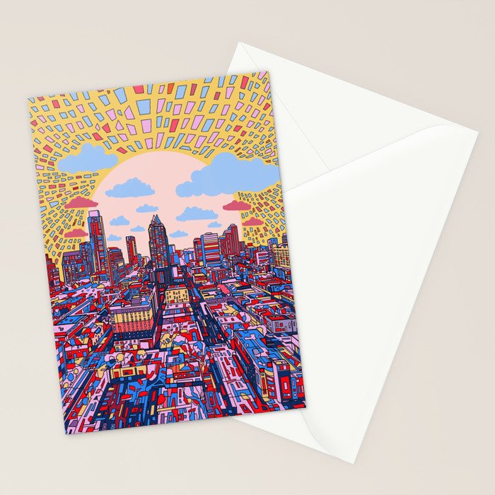 austin texas city skyline Stationery Card Gallery Image 2