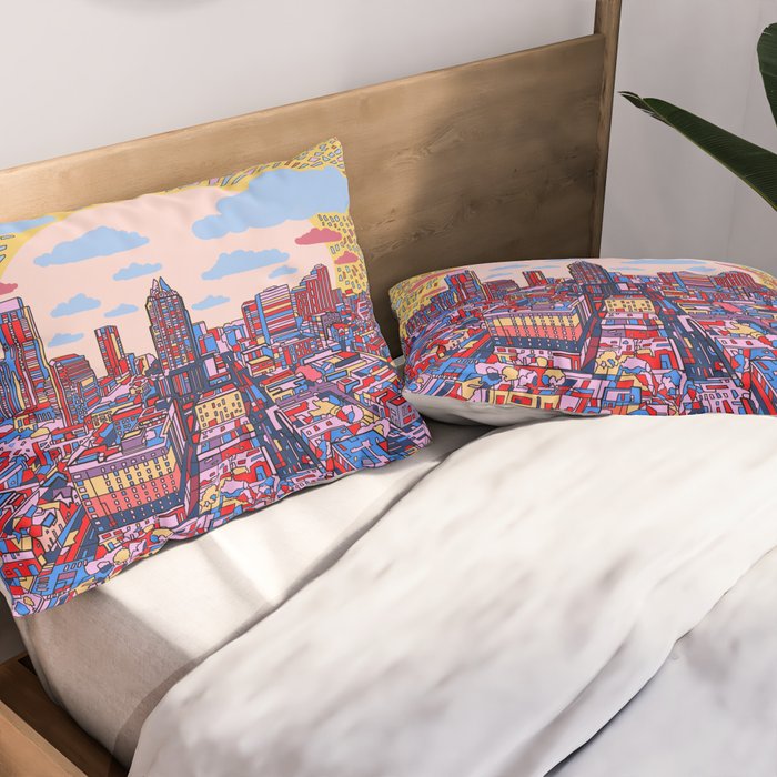 austin texas city skyline Pillow Sham Gallery Image 2
