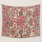 Ura Tube  Antique Tajik Suzani Embroidery Print Wall Tapestry Gallery Image 4