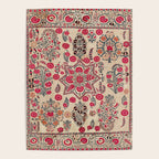 Ura Tube  Antique Tajik Suzani Embroidery Print Poster Gallery Image 4