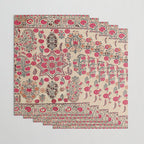 Ura Tube  Antique Tajik Suzani Embroidery Print Wrapping Paper Gallery Image 3
