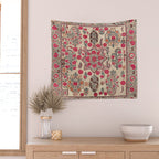 Ura Tube  Antique Tajik Suzani Embroidery Print Wall Tapestry Gallery Image 2